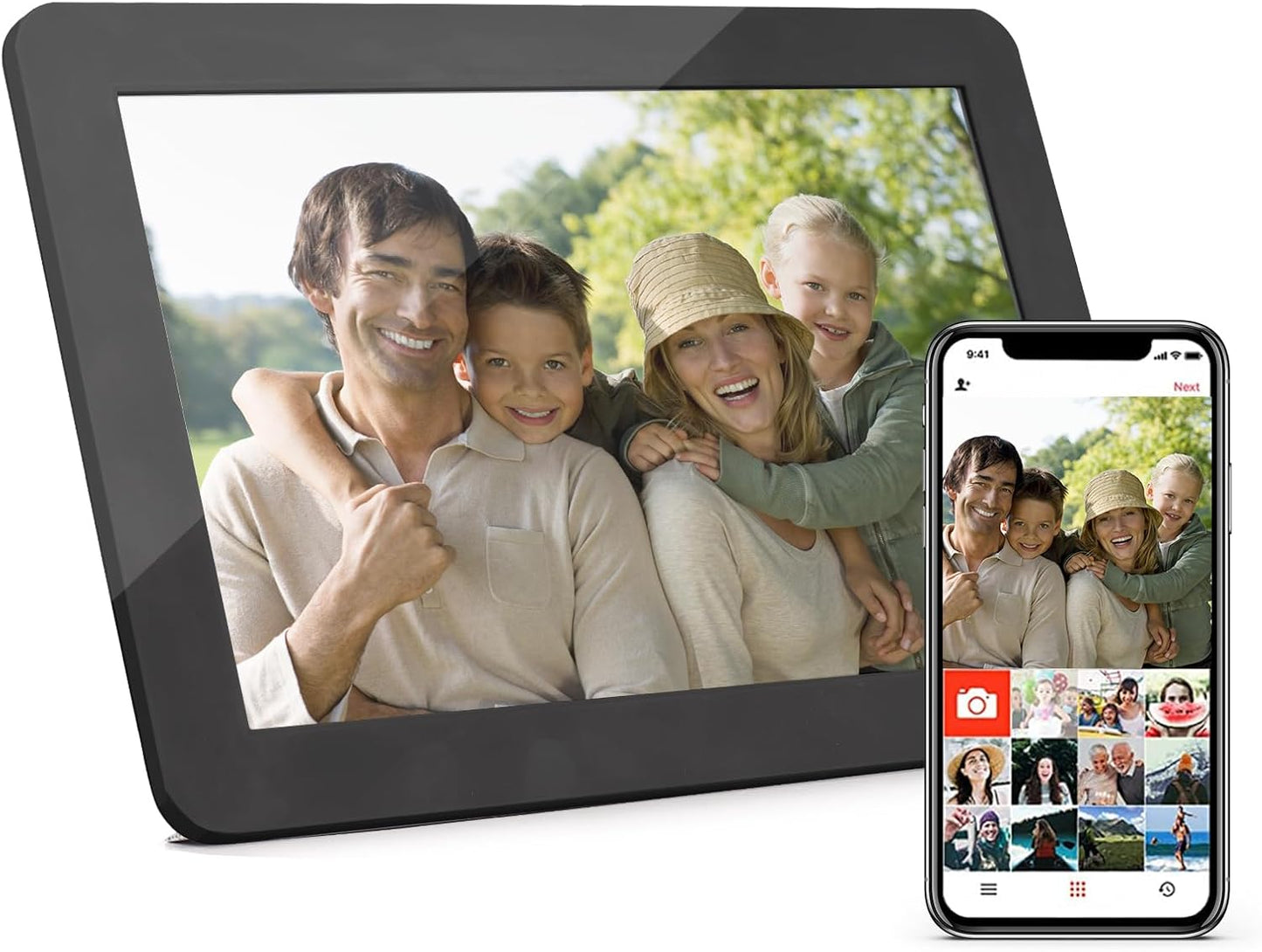 Marco fotos digital WiFi 10.1pulg pantalla IPS control tactil 16GB
