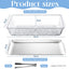 Set 4 bandejas refrigeradas 16x9.45pulg con compartimentos