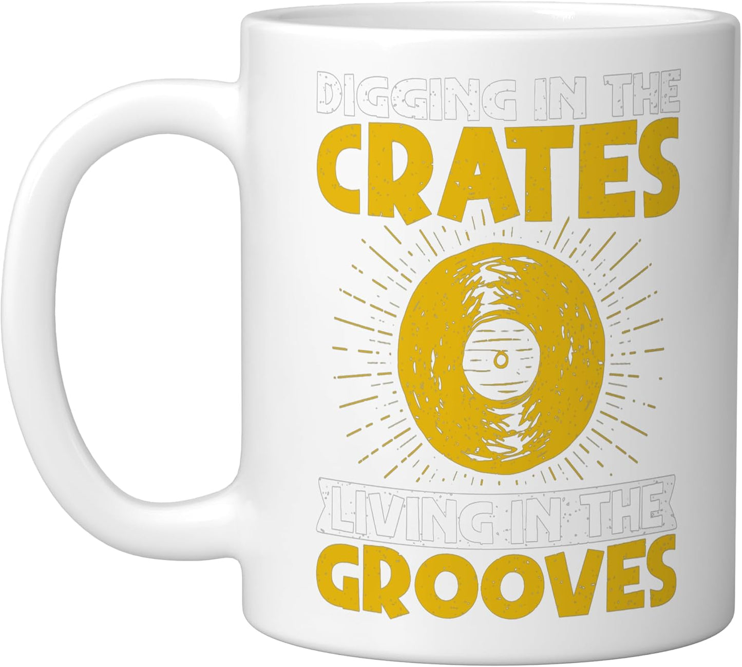 Taza Cerámica para Vinilos Blanco