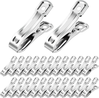 40 Clips Acero Inox para Invernadero Agarre Fuerte