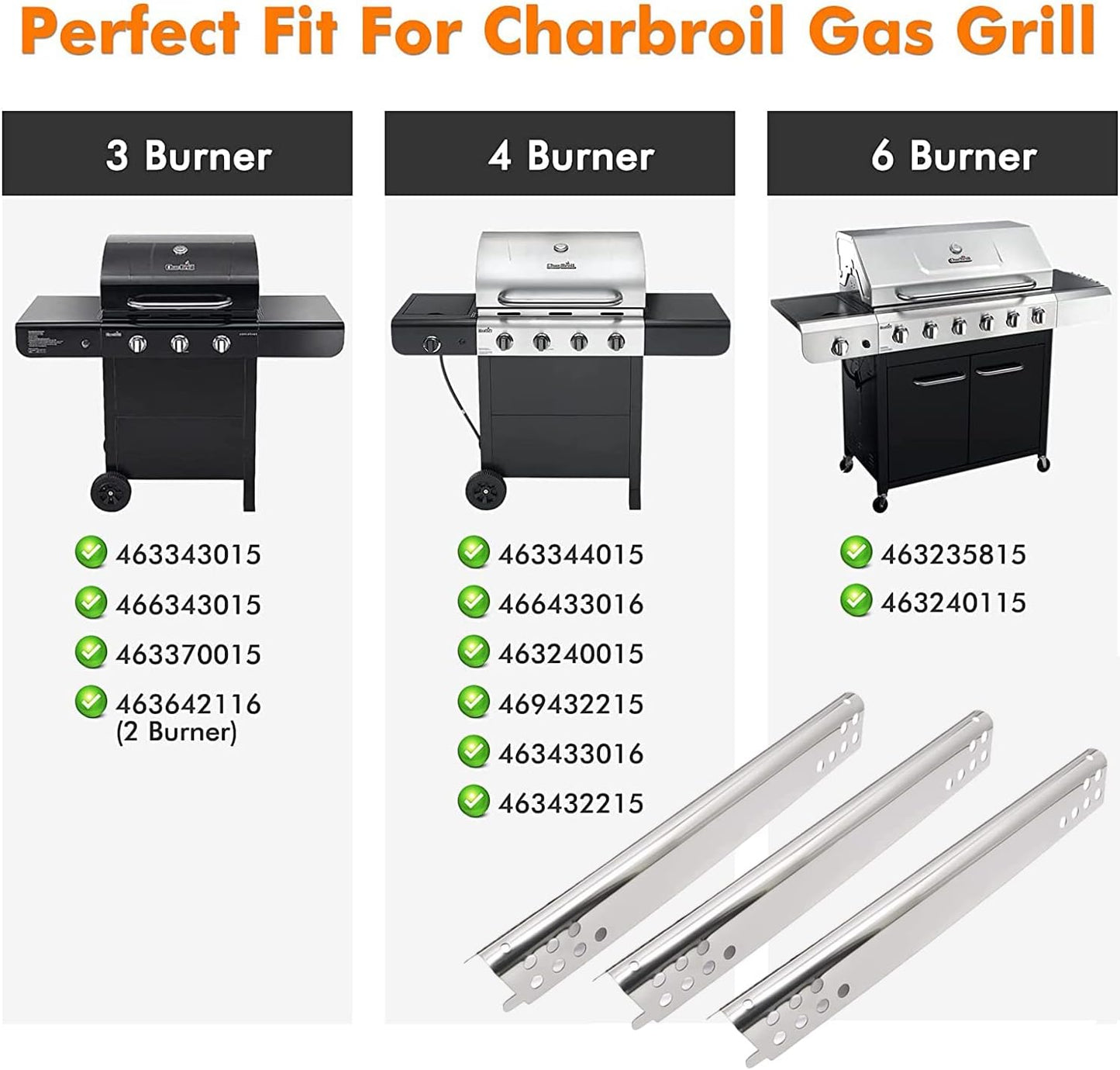 Repuesto parrilla Charbroil Serie Advantage 6 quemadores