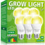 6 Pzas Bombilla LED Cultivo E26 9W Espectro Completo