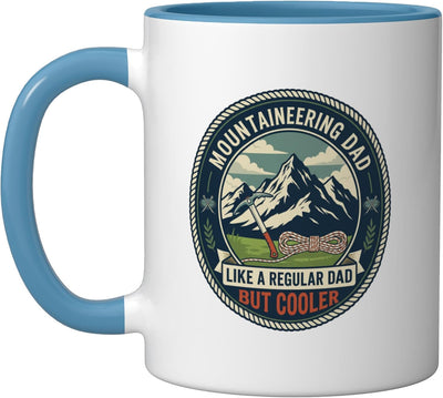 Taza Cerámica para Senderismo Día del Padre Azul/Blanco