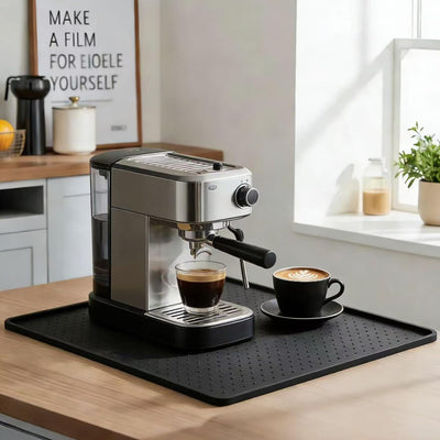 Tapete de café 10 x 14 pulgadas antideslizante impermeable