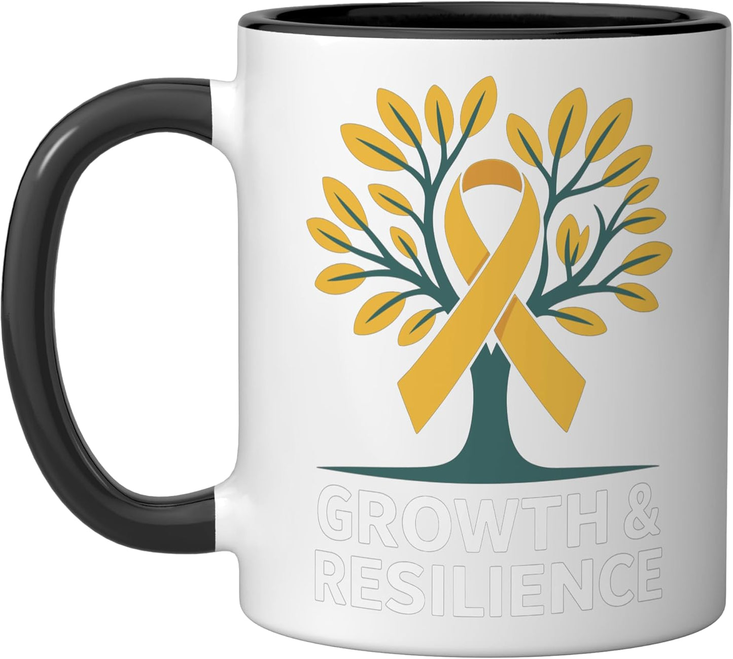 Taza Cerámica Sarcoma Conciencia Julio Amarillo Negro/Blanco