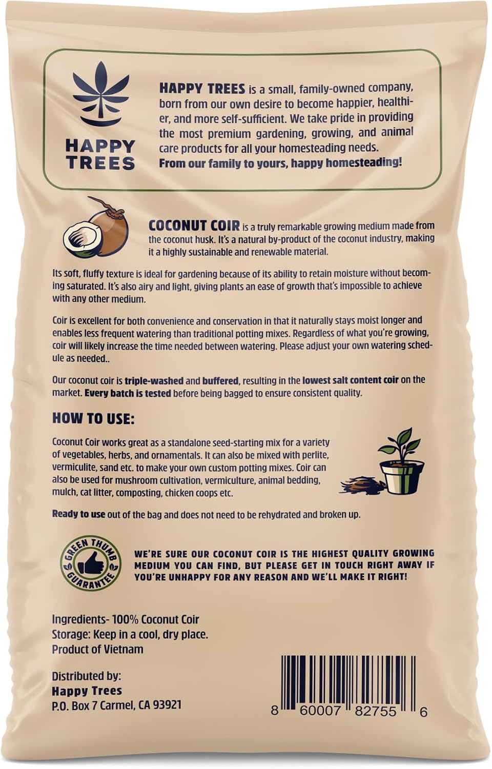 Fibra coco para cultivo macetas pH equilibrado