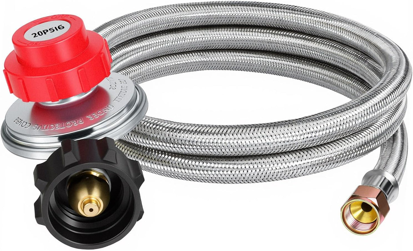 Adaptador manguera propano 5ft regulador 3/8pulg