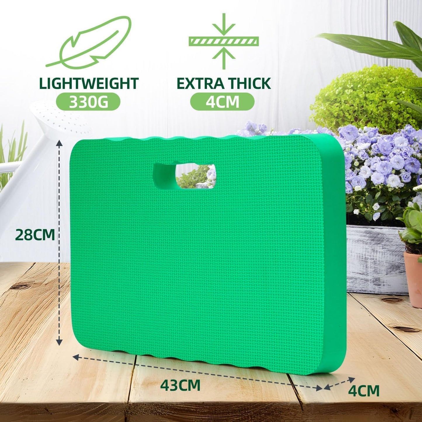 Rodillera gruesa 2 piezas para jardinería