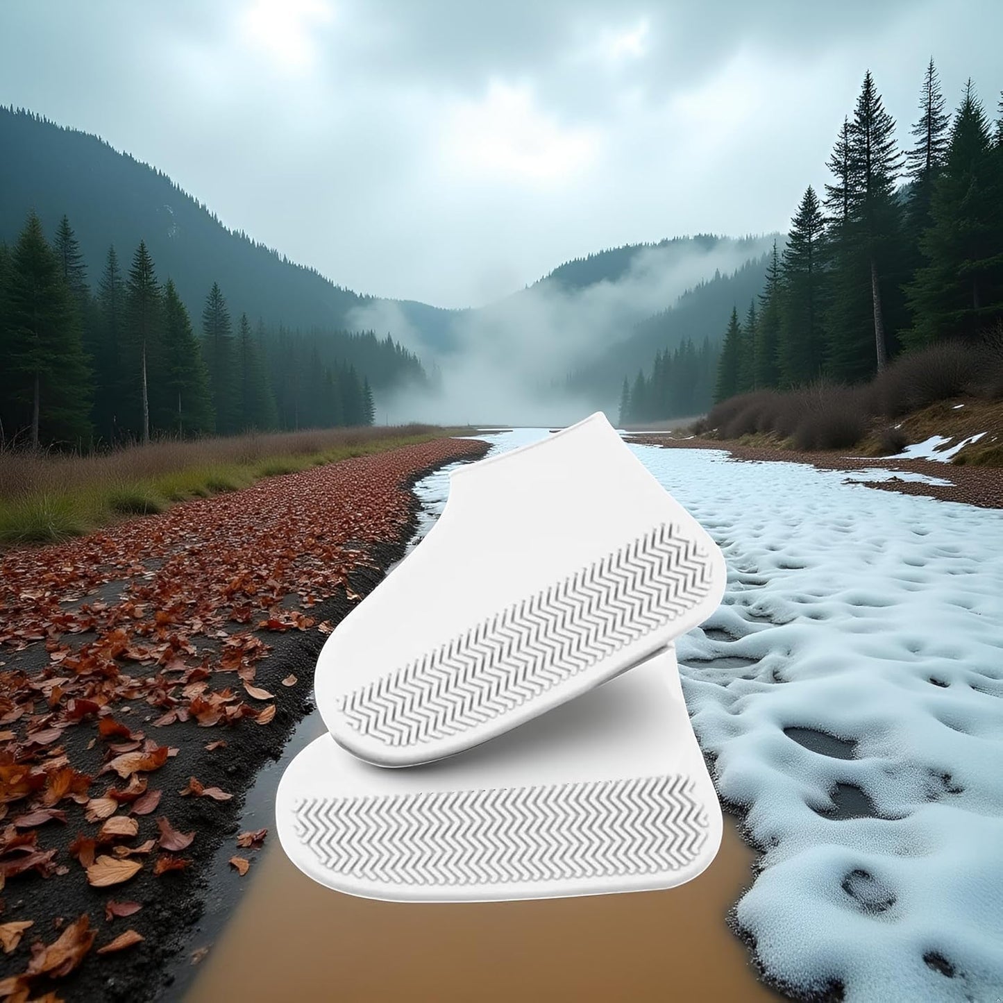Fundas transparentes para zapatos silicona impermeable 40-44