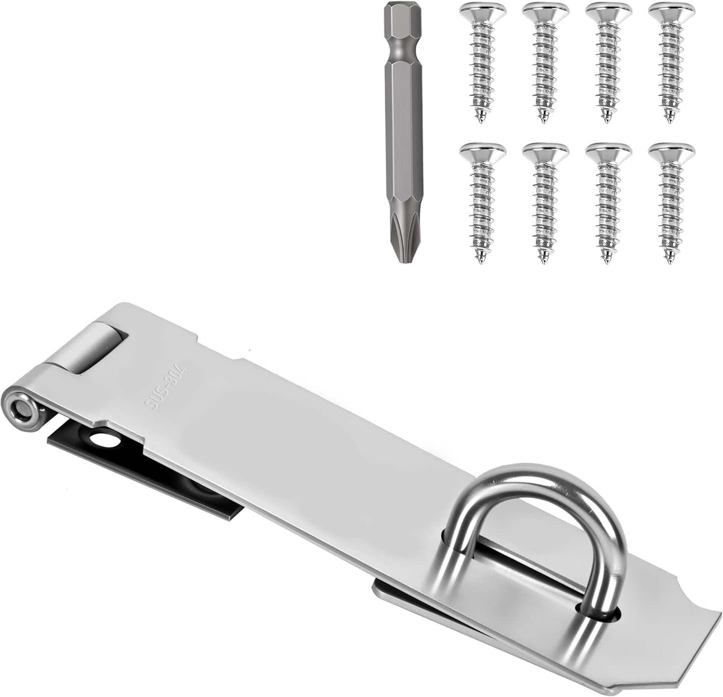 Cerrojo puerta acero inox 5pulg acabado cepillado