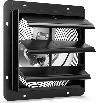 Ventilador obturador 10pulg motor EC 900CFM pared ático garaje