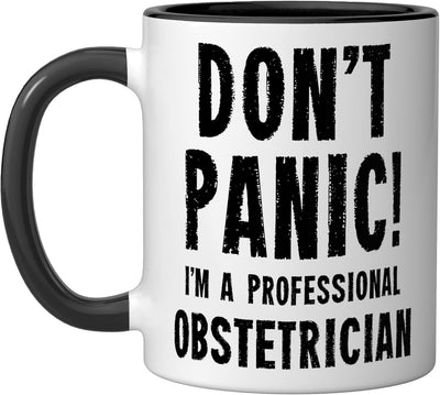 Taza Cerámica Obstetrician Negro/Blanco