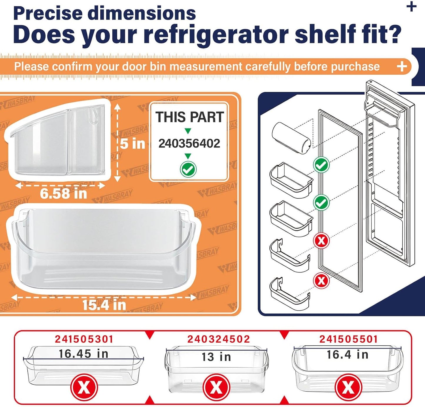 Contenedor puerta refrigerador Frigidaire FFSS2615TS0