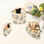 Set 3 bolsas cosméticos algodón floral para viaje