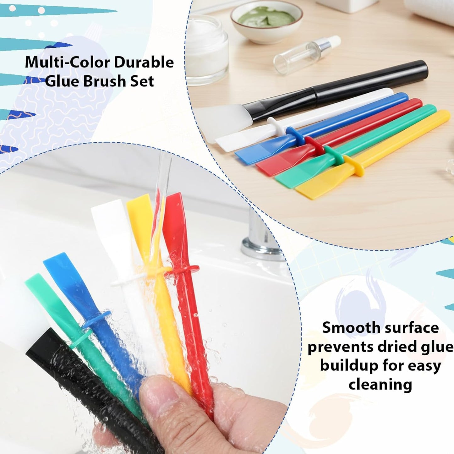 Set 30 Pincel Silicona Pegamento Plástico Carpintería Epoxi