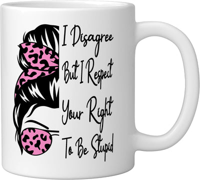 Taza cerámica para loner humorístico blanco