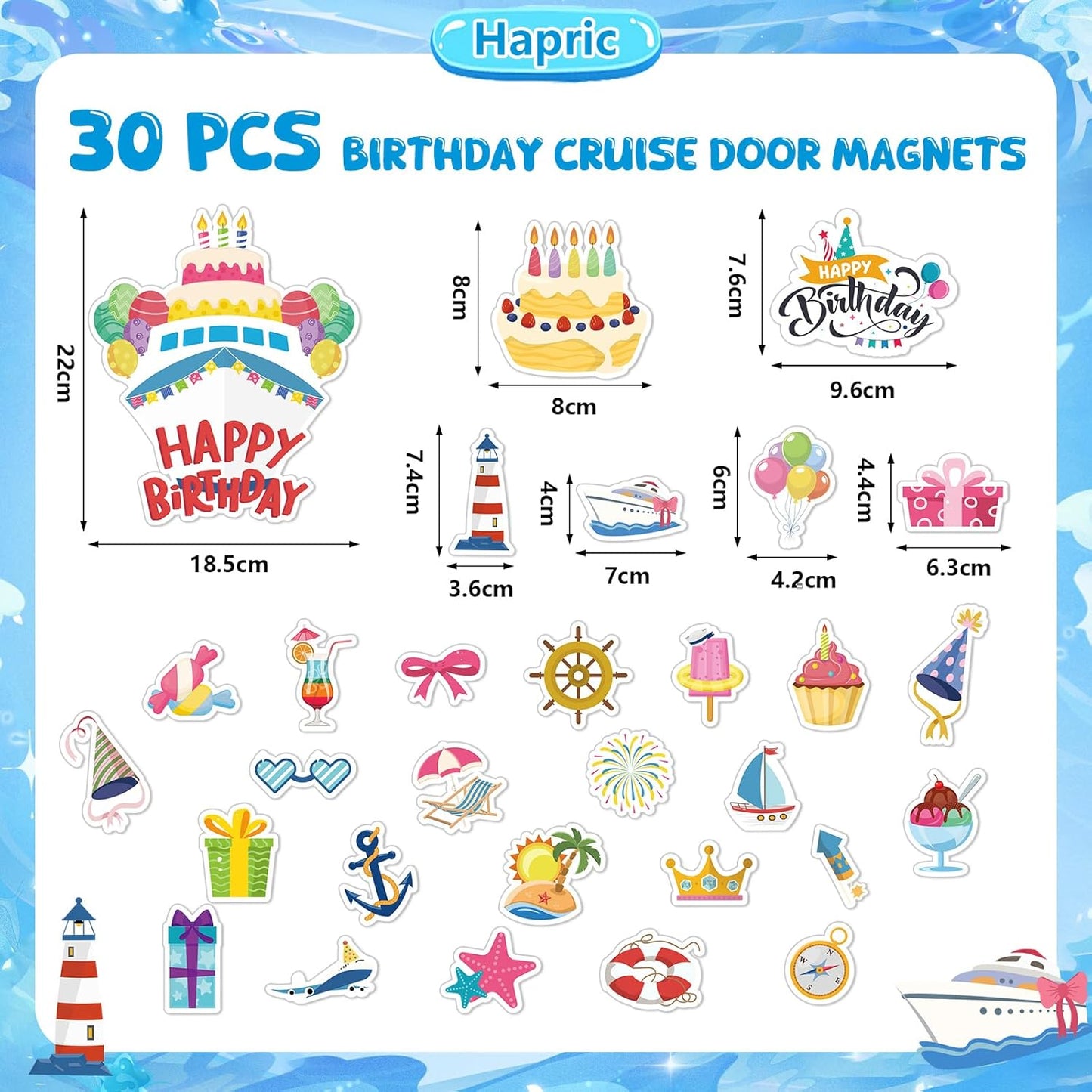 30 imanes magnéticos para puerta de crucero y refrigerador