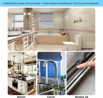 Cepillo hendiduras multifuncional baño cocina inodoro 6 pzas