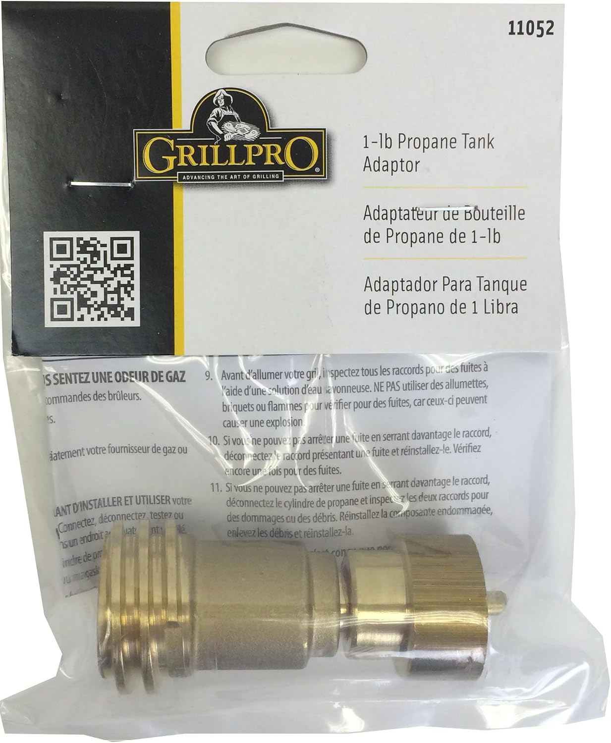 Adaptador tanque propano 1lb latón