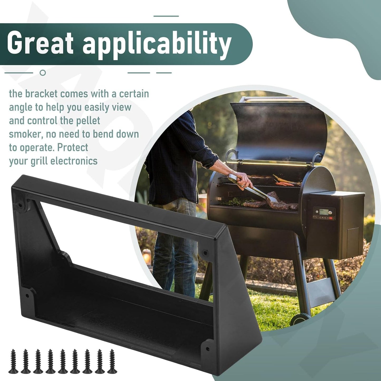 Controlador parrilla pellets Traeger D2 montaje en angulo comp