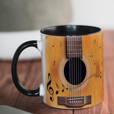 Taza de café de guitarra de cerámica regalo para amantes de la música