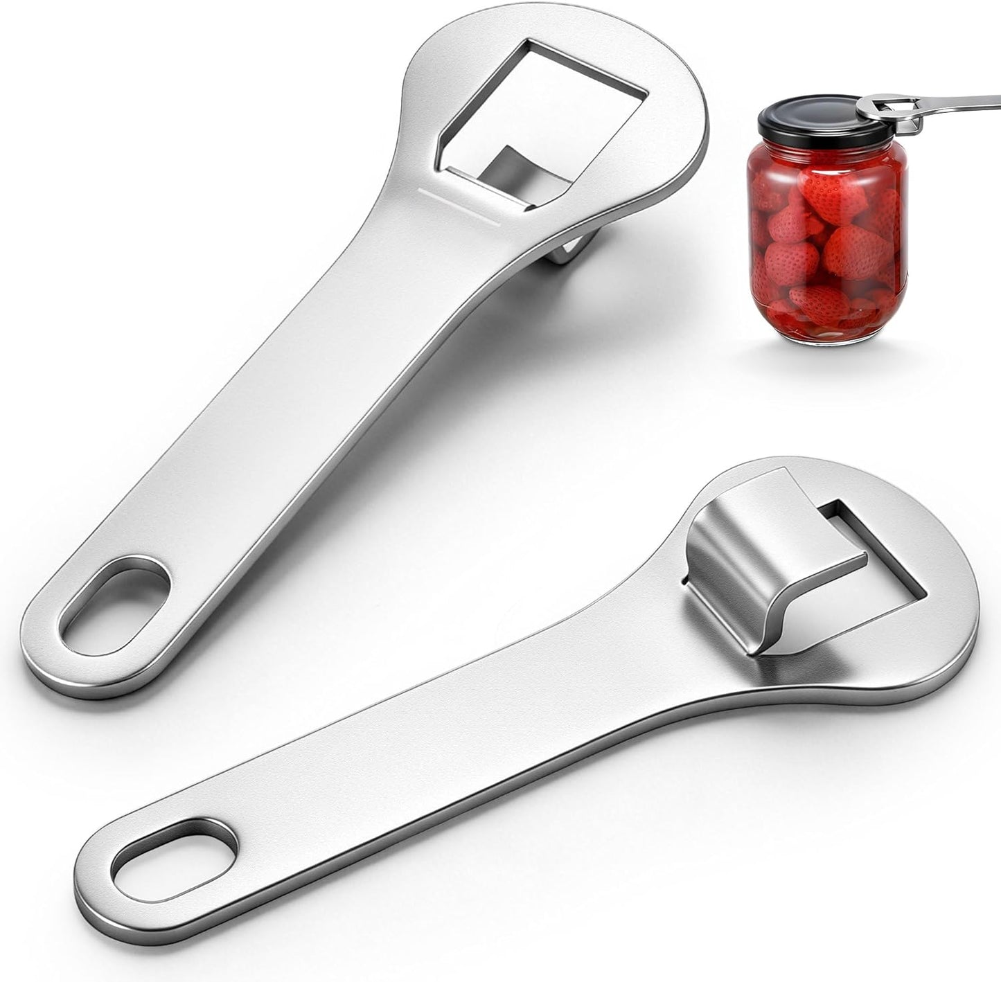 2 Abridores Tarros Acero Inox Fácil Agarre