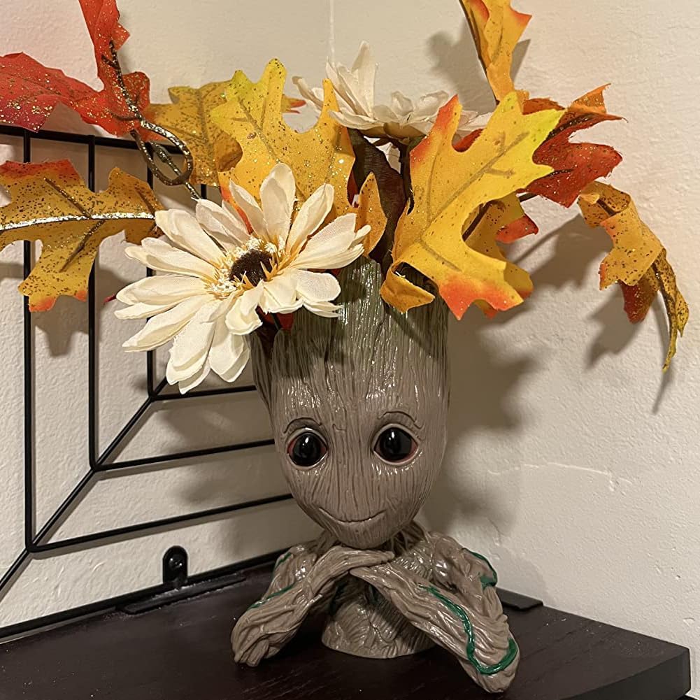 Maceta 6pulg diseño árbol Groot bebé con drenaje para plantas