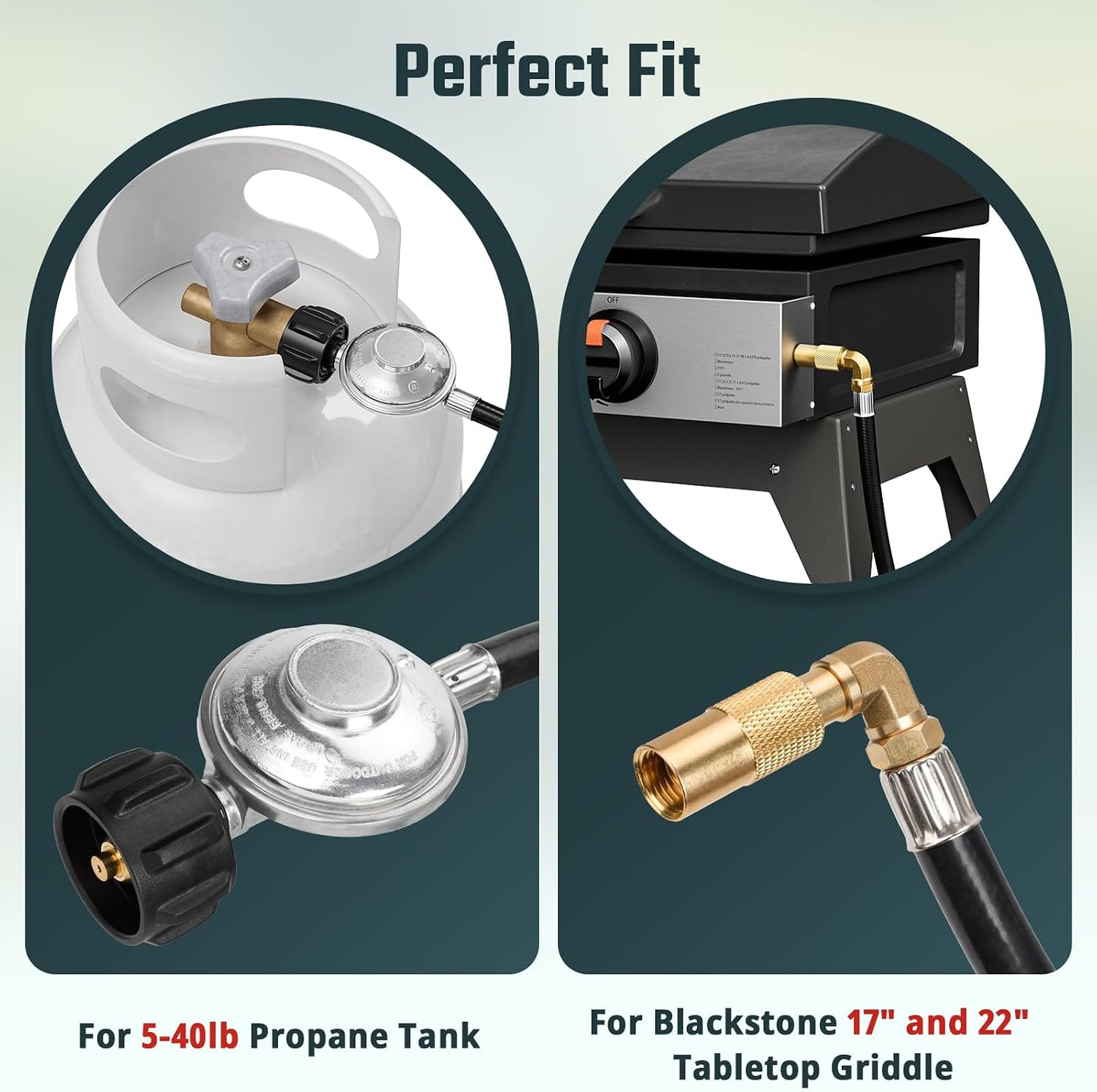 Manguera propano 6ft para parrilla Blackstone 17-22pulg