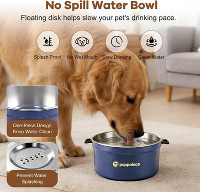 Cuenco agua acero inox perro 108oz antiderrap