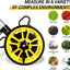 Rueda medición digital 6pulg 4V 99999pies con bolsa