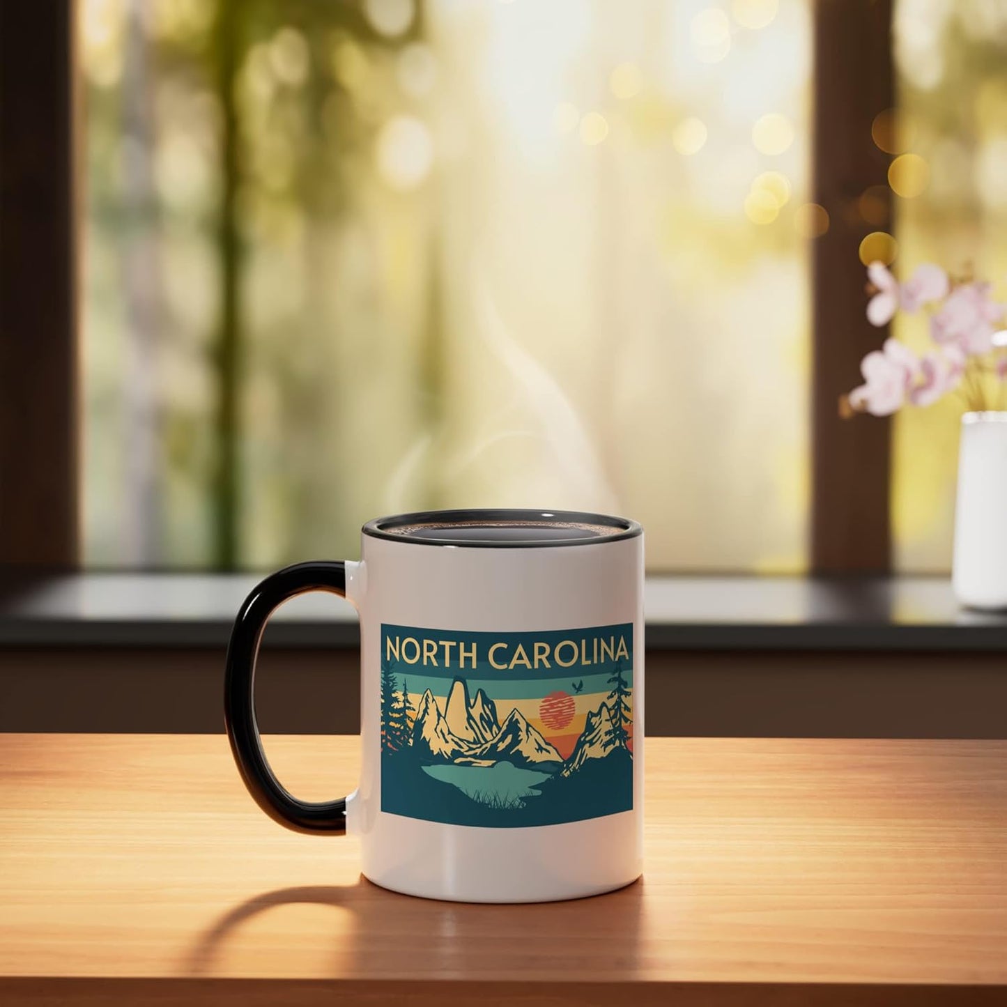 Taza Cerámica Carolina del Norte Blanco