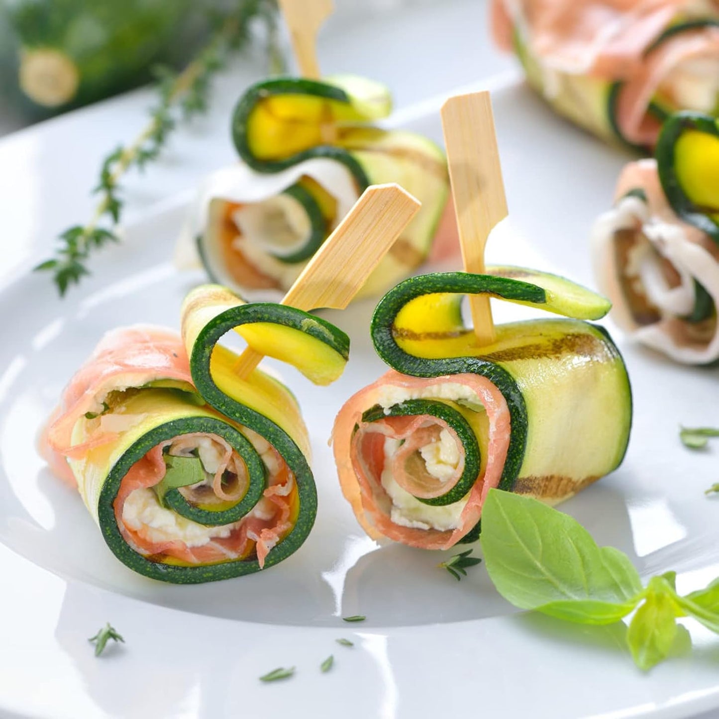 200 Pinchos Bambú 4.7pulg para Aperitivos Barbacoa