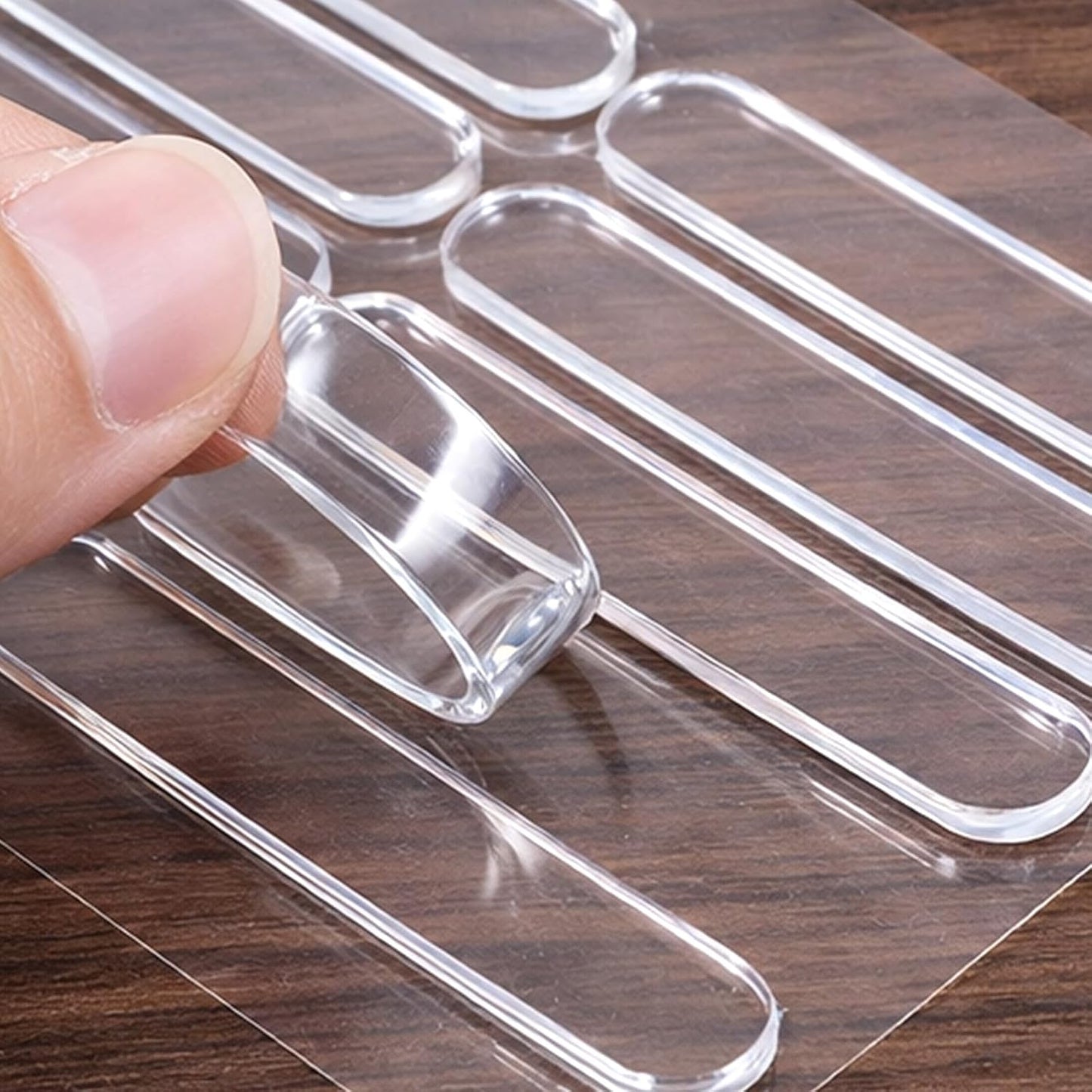 10 Pzas Parachoques Puerta Gabinete Silenciosos Transparentes