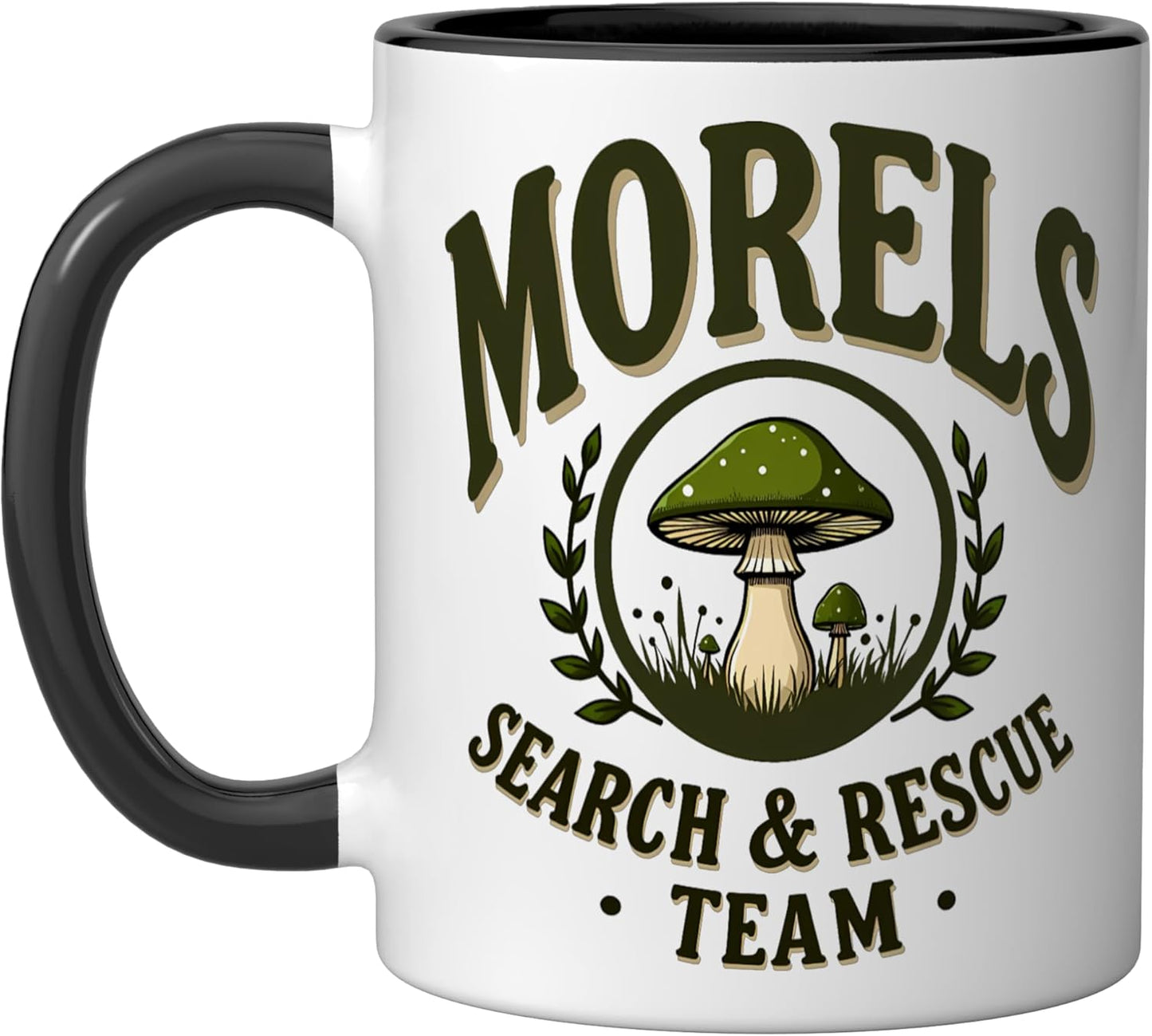 Taza cerámica para recolección de hongos morelos negro/blanco
