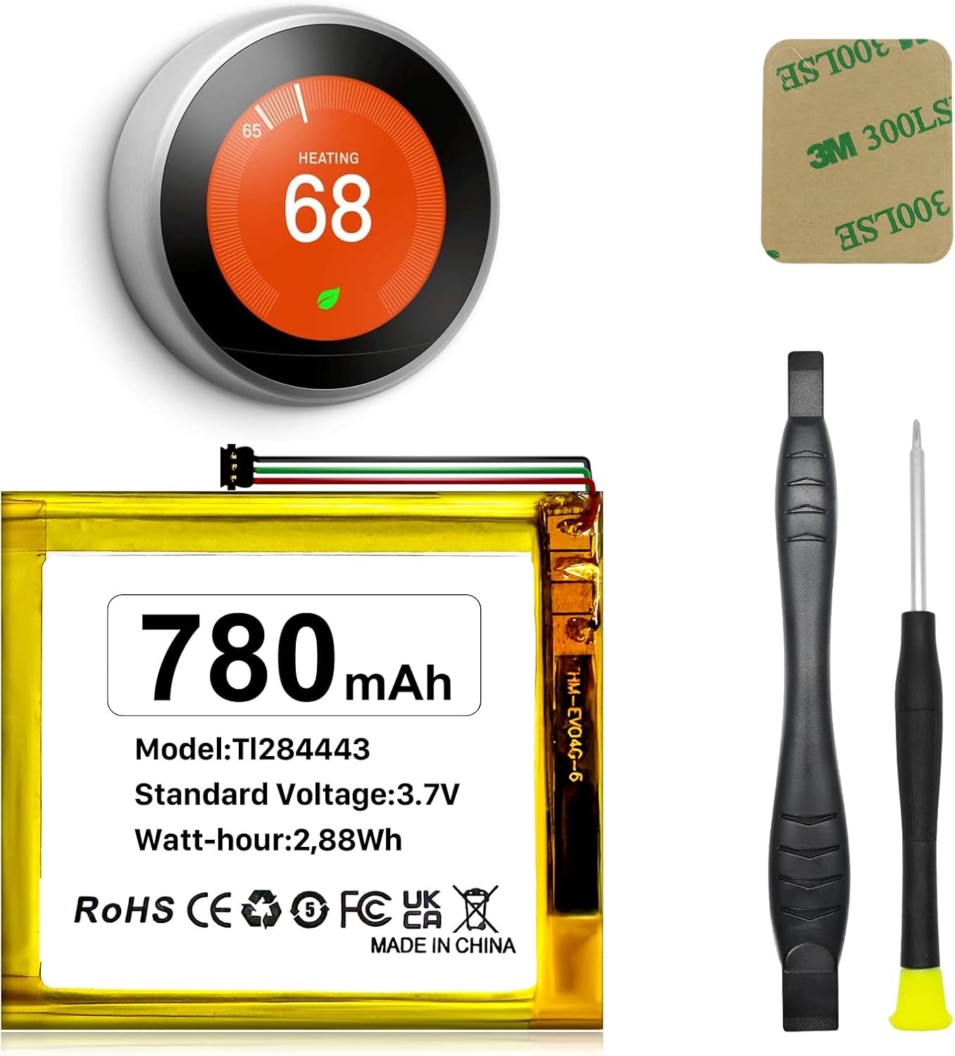 Batería para termostato Nest T3008US