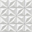 Papel tapiz 3D azulejos blancos autoadhesivos