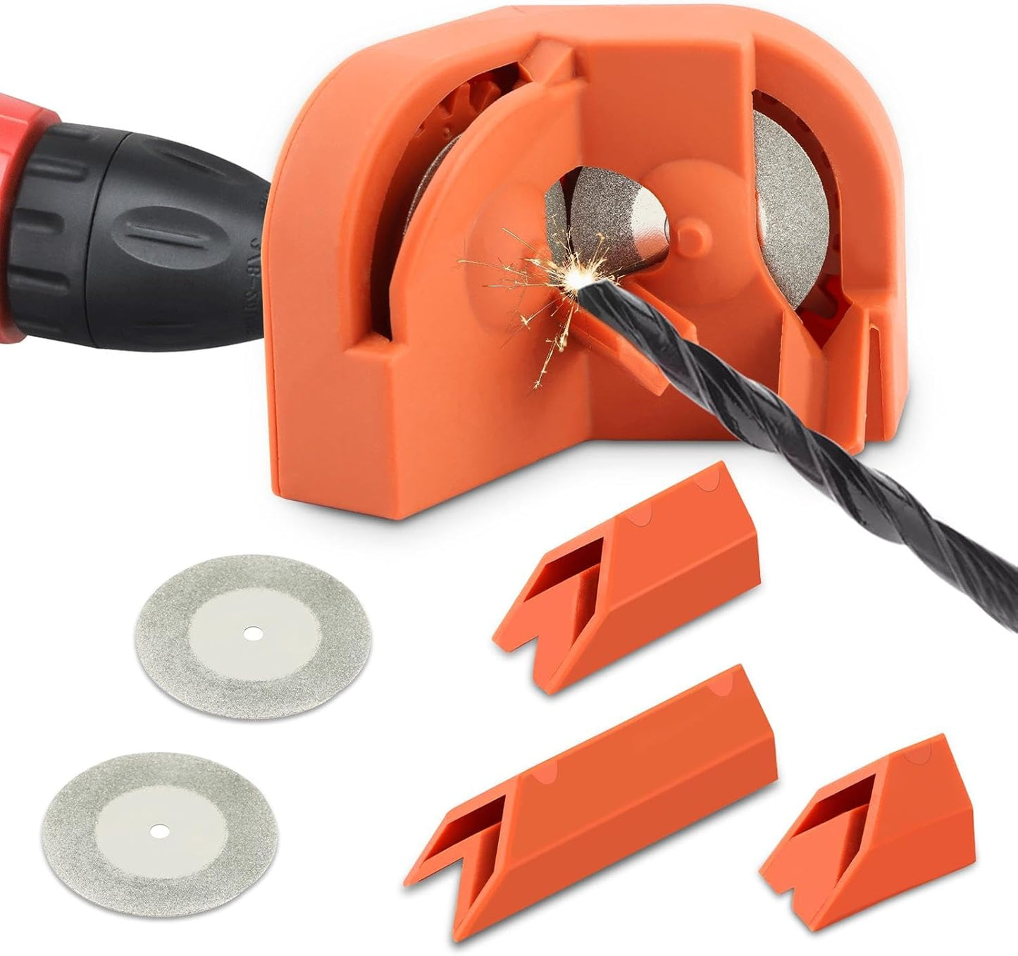 Afilador universal con 4 muelas abrasivas 5/64 a 5/8pulg
