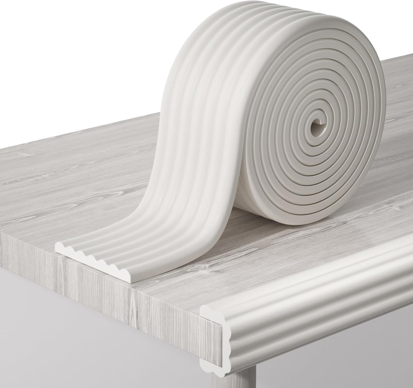 Protector esquina bebé foam 16.5ft blanco