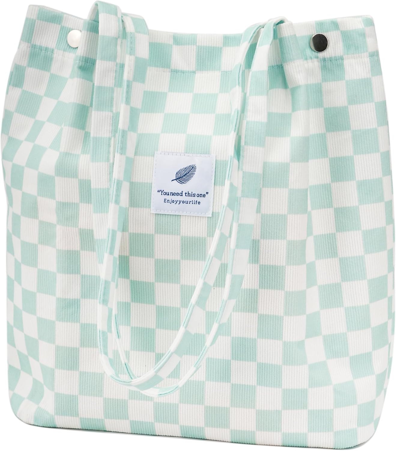 Bolsa tote linda de pana para mujer viajes compras