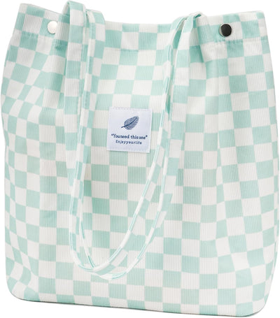 Bolsa tote linda de pana para mujer viajes compras