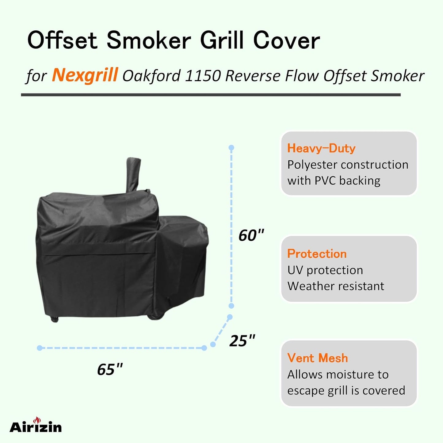 Cubierta parrilla Nexgrill Oakford 1150 Reverse Flow