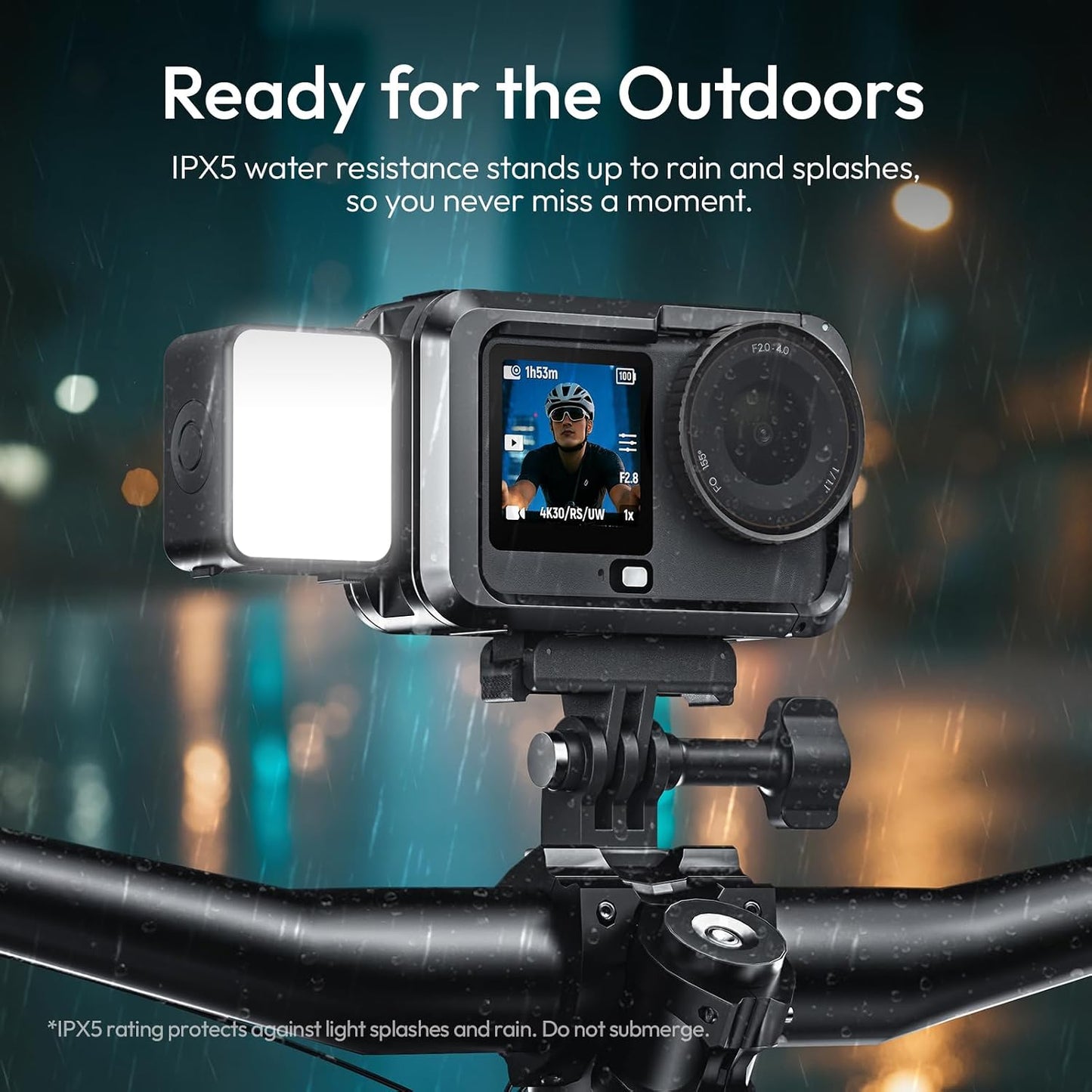 Luz vlogging magnética para Osmo Nano/Action 6 LED