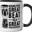 Taza Cerámica para Djembe Negro/Blanco