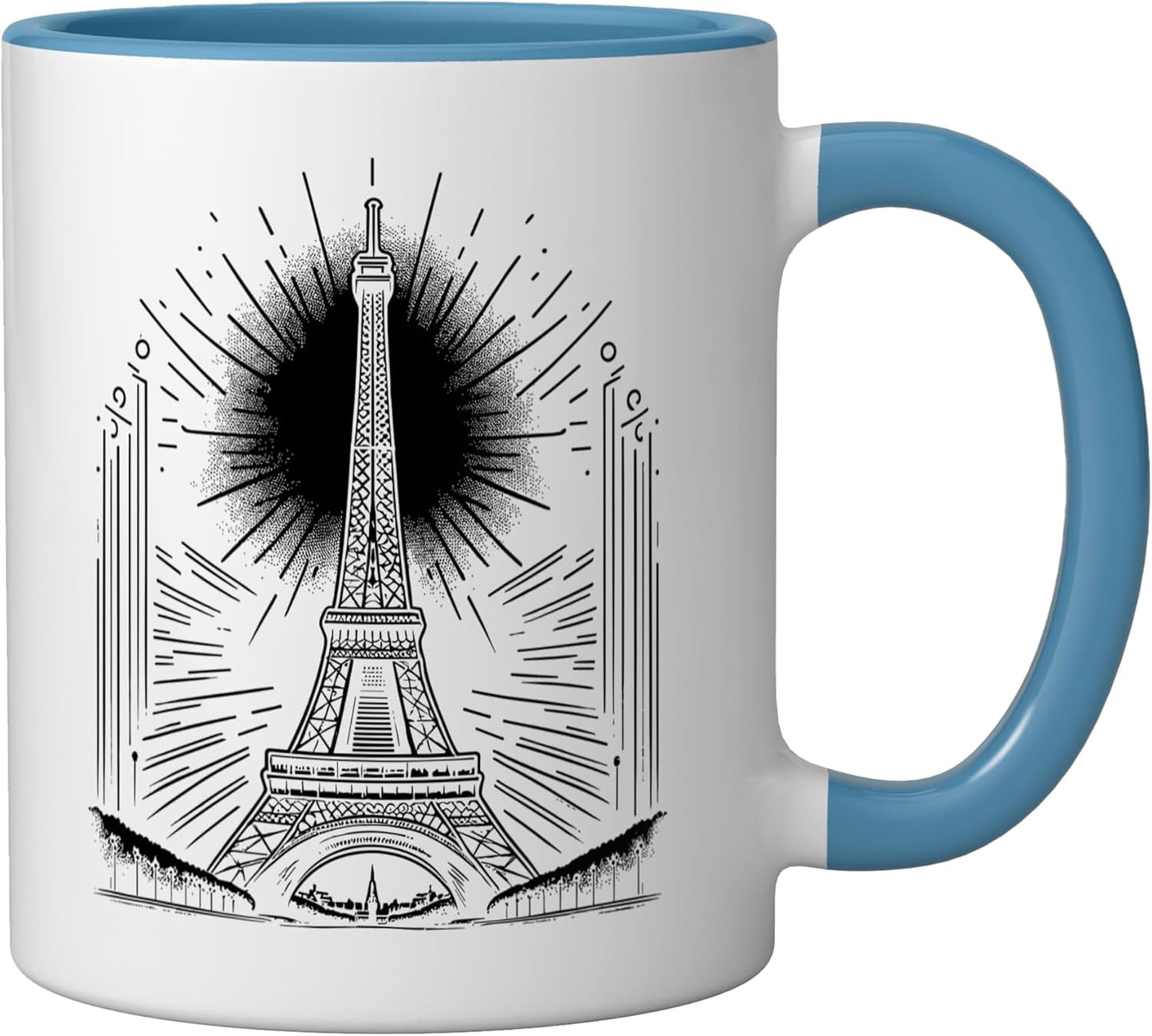 Taza Cerámica I Love Paris Azul/Blanco