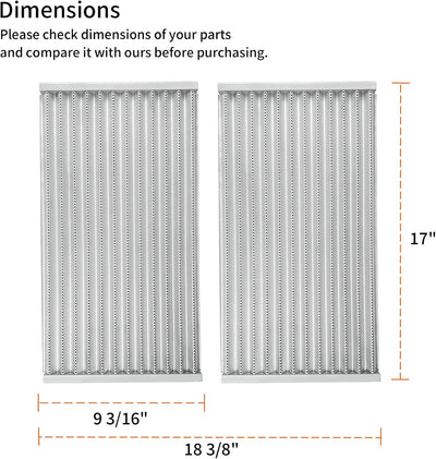 Emisor plate grill para parrilla Tru-Infrared 2 quemadores