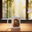 Taza Cerámica para Bebé con Brazo de Abrazo Blanco
