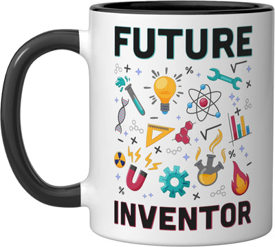 Taza cerámica para niños Future Inventor Negro/Blanco