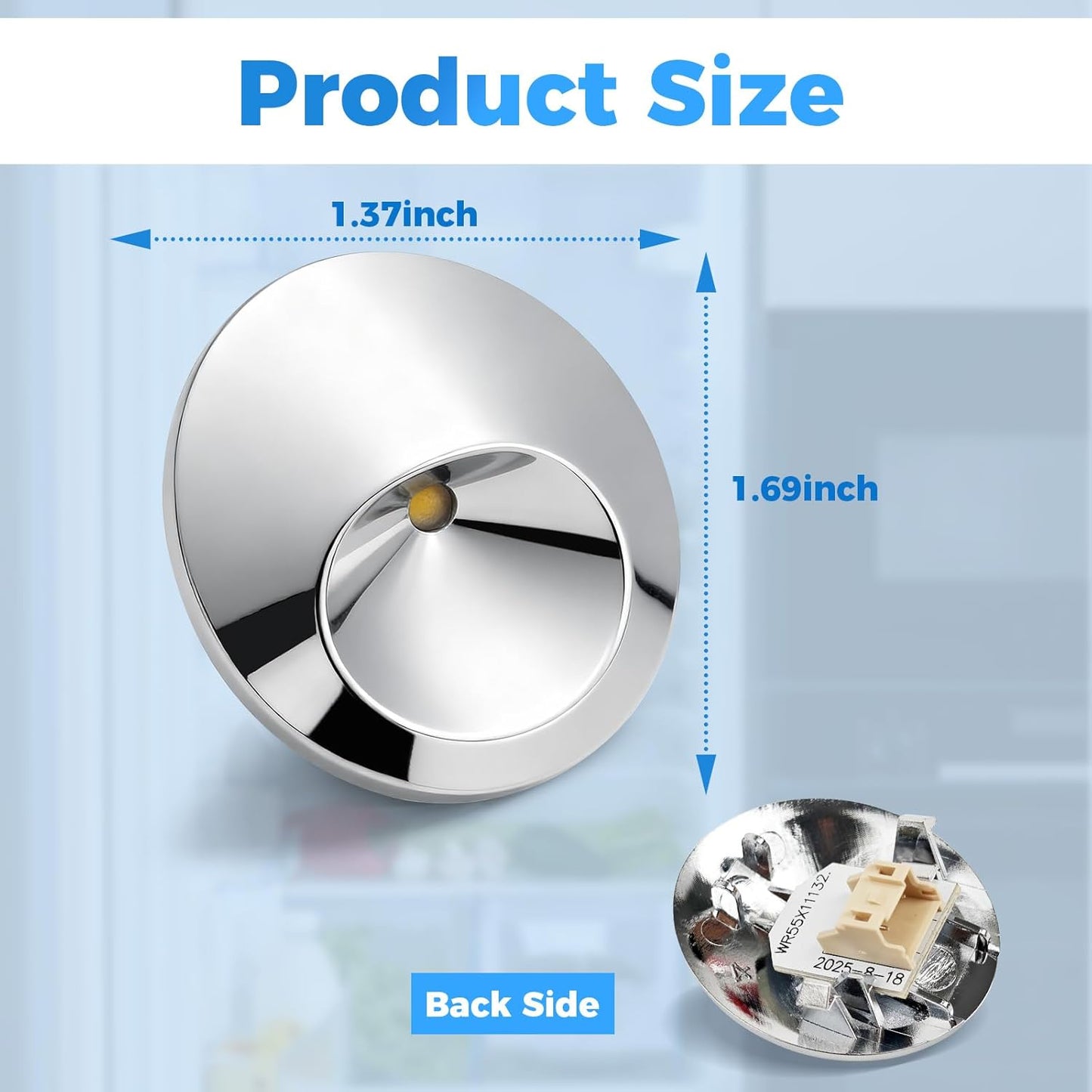 2 Cubiertas LED para Refrigerador GE WR55X11132 Comp