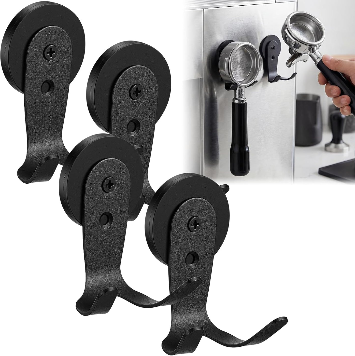 Portafiltros magnéticos para pared compatibles con cafetera