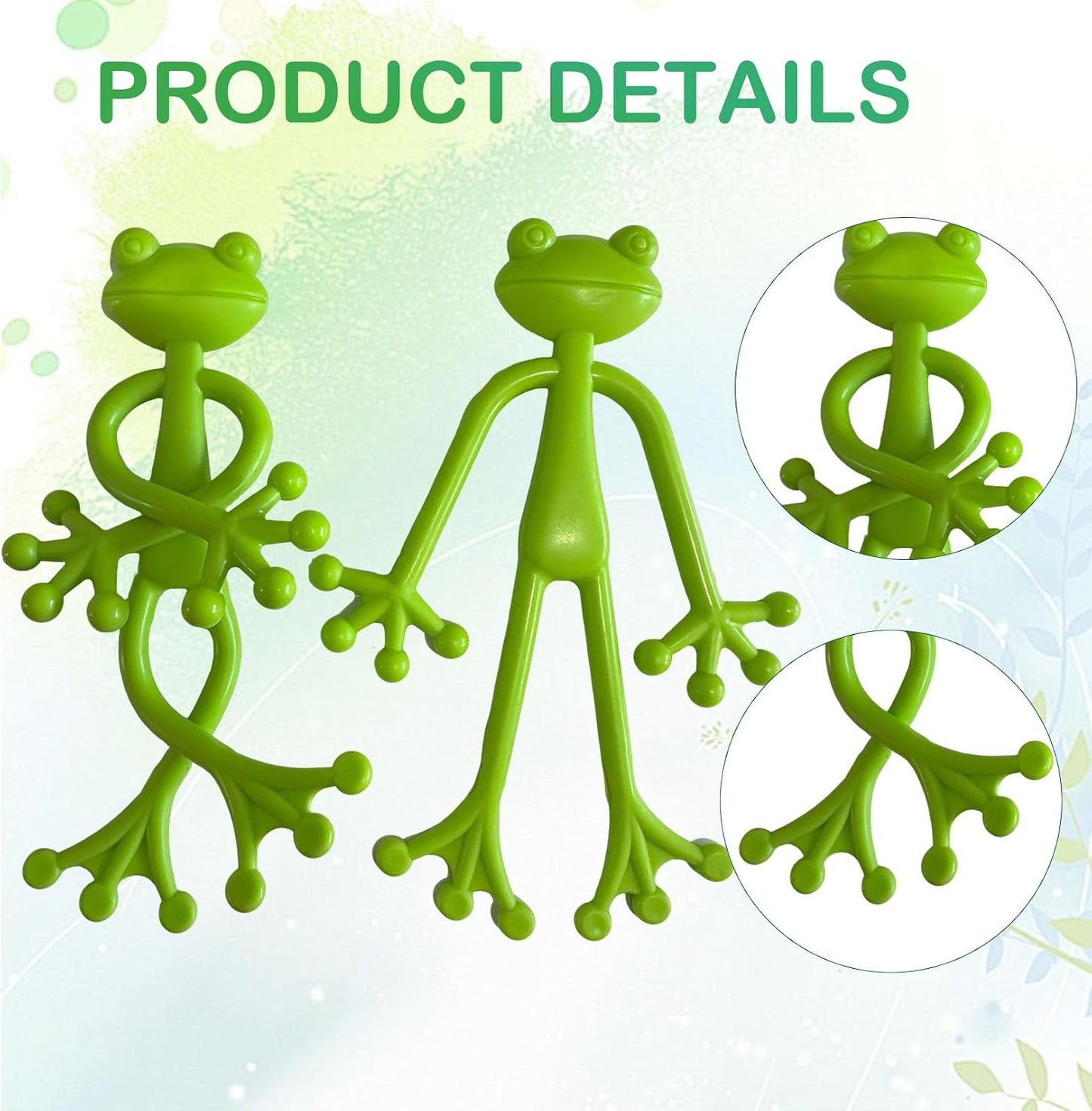 Soporte para ranas de plantas 12 pzas decoración